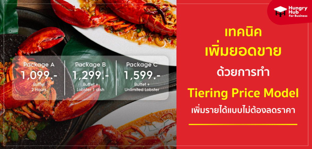 เทคนิค เพิ่มยอดขายร้านอาหาร ด้วยการทำ Tiering Price Model