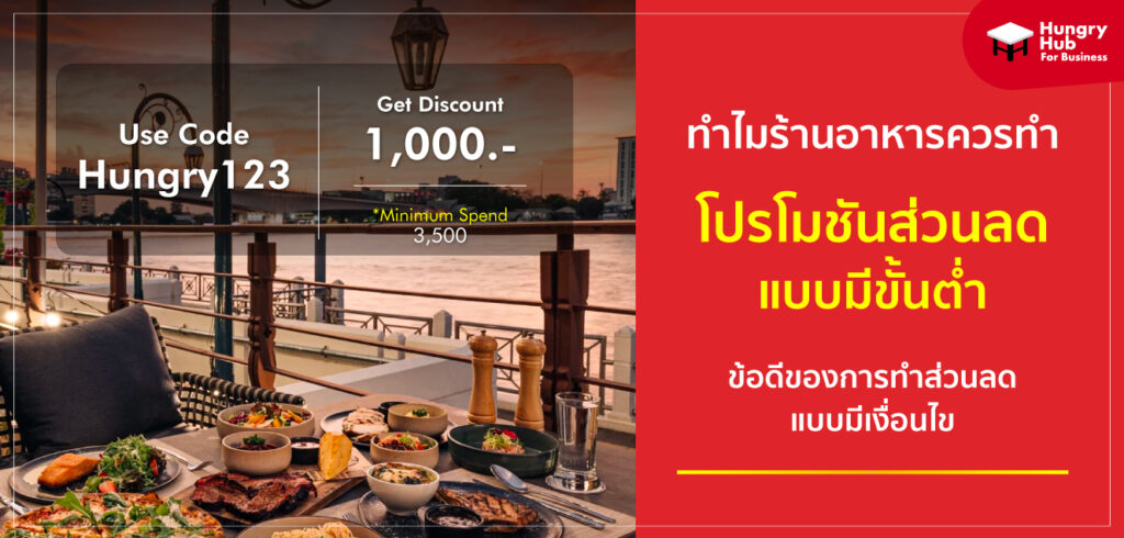 ทำไมร้านอาหารควรทำโปรโมชัน ส่วนลด แบบมีขั้นต่ำ ทำไมร้านอาหารควรทำโปรโมชัน ส่วนลด แบบมีขั้นต่ำ