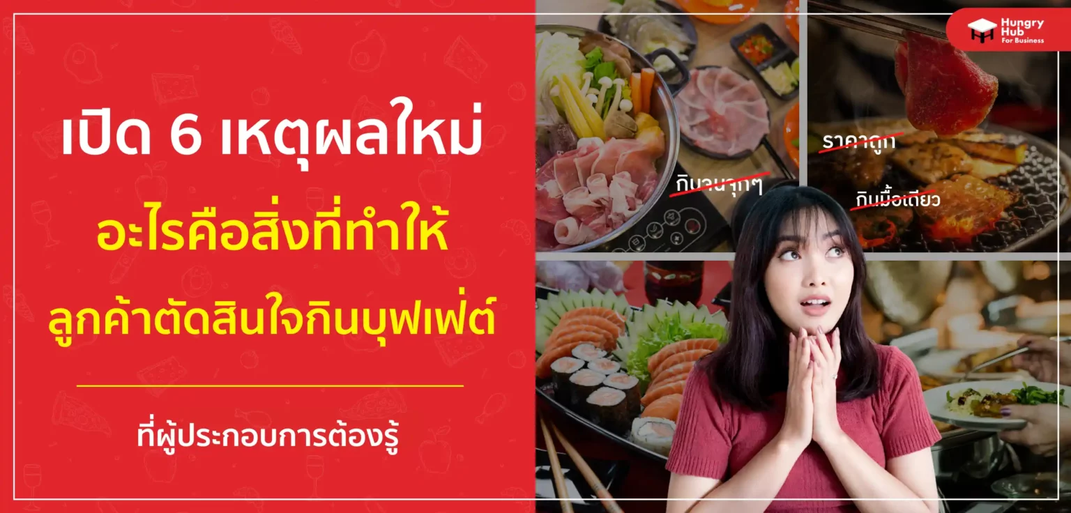 เปิด 6 เหตุผลใหม่ อะไรคือสิ่งที่ทำให้ลูกค้าตัดสินใจกินบุฟเฟ่ต์ ที่ผู้ประกอบการต้องรู้