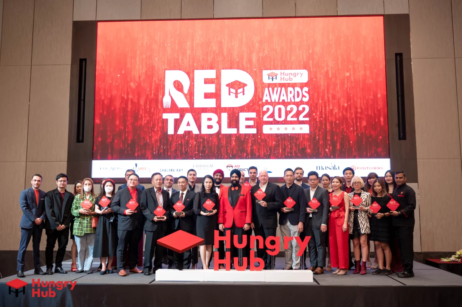 ที่สุดแห่งปี Hungry Hub Red Table Awards 2022 งานประกาศรางวัล ร้านอาหาร/โรงแรมยอดนิยม รวมร้านอาหาร/โรงแรม ระดับพรีเมียมคับคั่ง